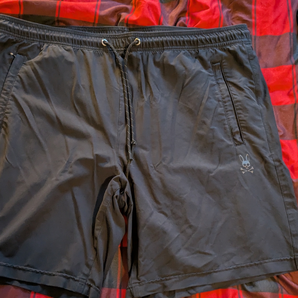 Black Skull Logo Shorts